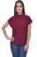 Picture of Frenchtrendz Viscose Crepe Dark Maroon Kimono Top