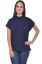 Picture of Frenchtrendz Viscose Crepe Navy Kimono Top