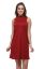 Picture of Frenchtrendz Poly Viscose Plum Mock Neck Bodycon Sleeveless Dress