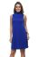 Picture of Frenchtrendz Poly Viscose Ink Blue Mock Neck Bodycon Sleeveless Dress