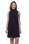 Picture of Frenchtrendz Poly Viscose Navy Mock Neck Bodycon Sleeveless Dress