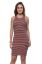 Picture of Frenchtrendz Viscose Spandex Navy Coral Round Neck Sleeveless Bodycone Dress