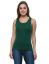 Picture of Frenchtrendz Cotton Spandex Dark Green Medium Length Tank Tops