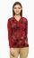 Picture of Frenchtrendz Single Jersey Maroon Embroidery Print Top
