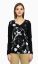 Picture of Frenchtrendz Single Jersey Black Embroidery Print Top