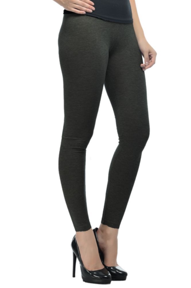 Picture of Frenchtrendz Cotton Spandex Slate Ankle Leggings