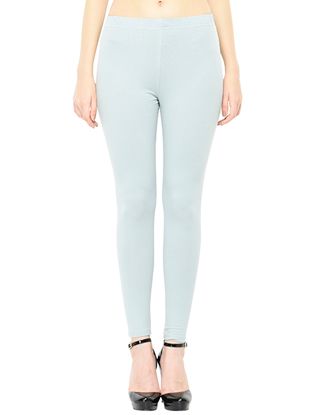 Picture of Frenchtrendz Cotton Spandex Light Slate Ankle Leggings