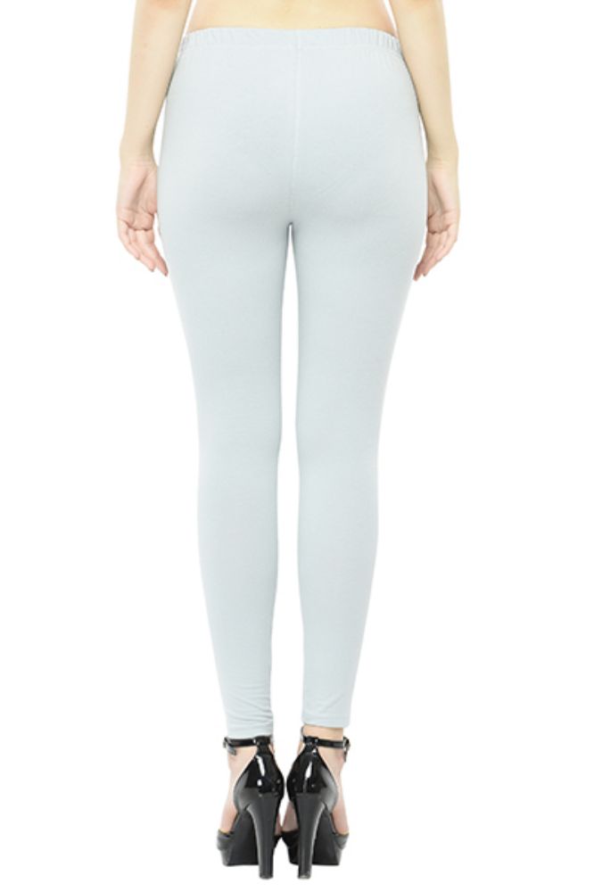 Buy online White Plain Cotton Spandex Leggings from Capris & Leggings for  Women by Frenchtrendz for ₹849 at 66% off | 2024 Limeroad.com
