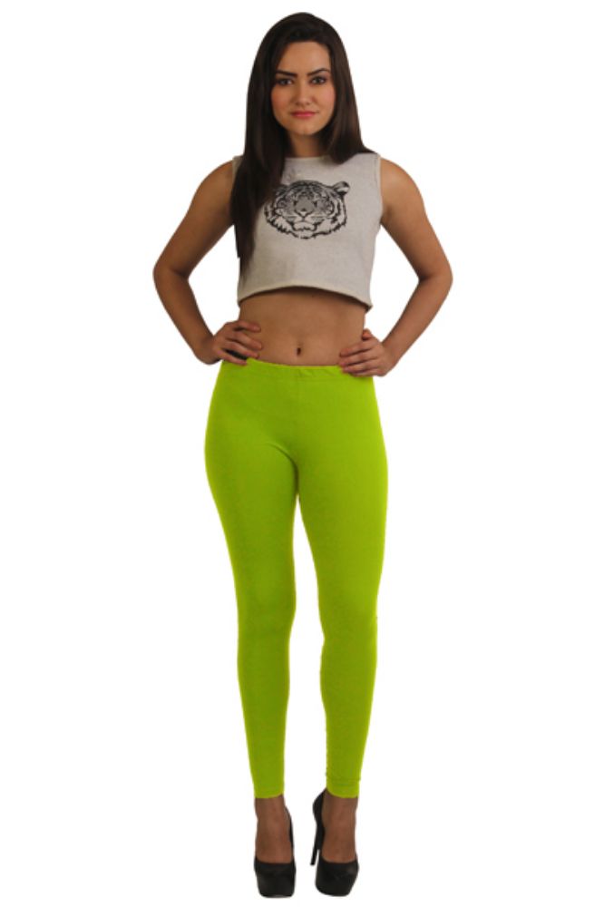 Buy Nice Mode Leggings for Women Comfortable Girls neon Green Leggings  Waist (28-30) and Length (44) Chudidar Full Length Women Leggings Size (XL)  at Amazon.in
