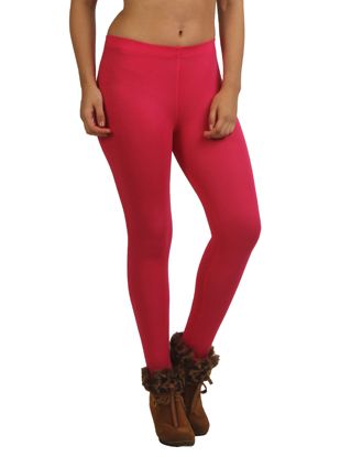 Picture of Frenchtrendz Viscose Spandex Swe Pink Ankle Leggings