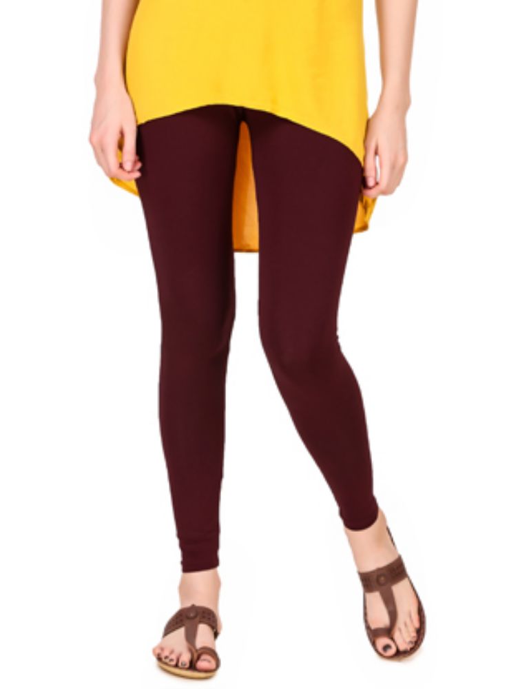 Frenchtrendz  Buy Frenchtrendz Cotton Spandex Parrot Green Ankle Leggings  Online India