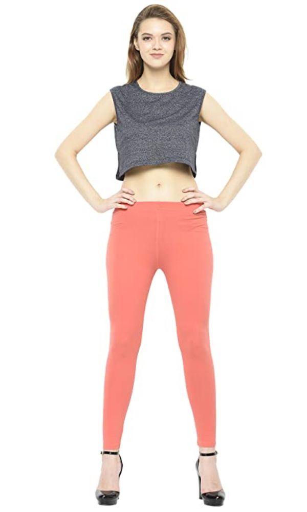 Picture of Frenchtrendz Cotton Spandex Strawberry Ankle Leggings