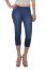 Picture of Frenchtrendz Cotton Modal Spandex Indigo Wash Jegging Capri
