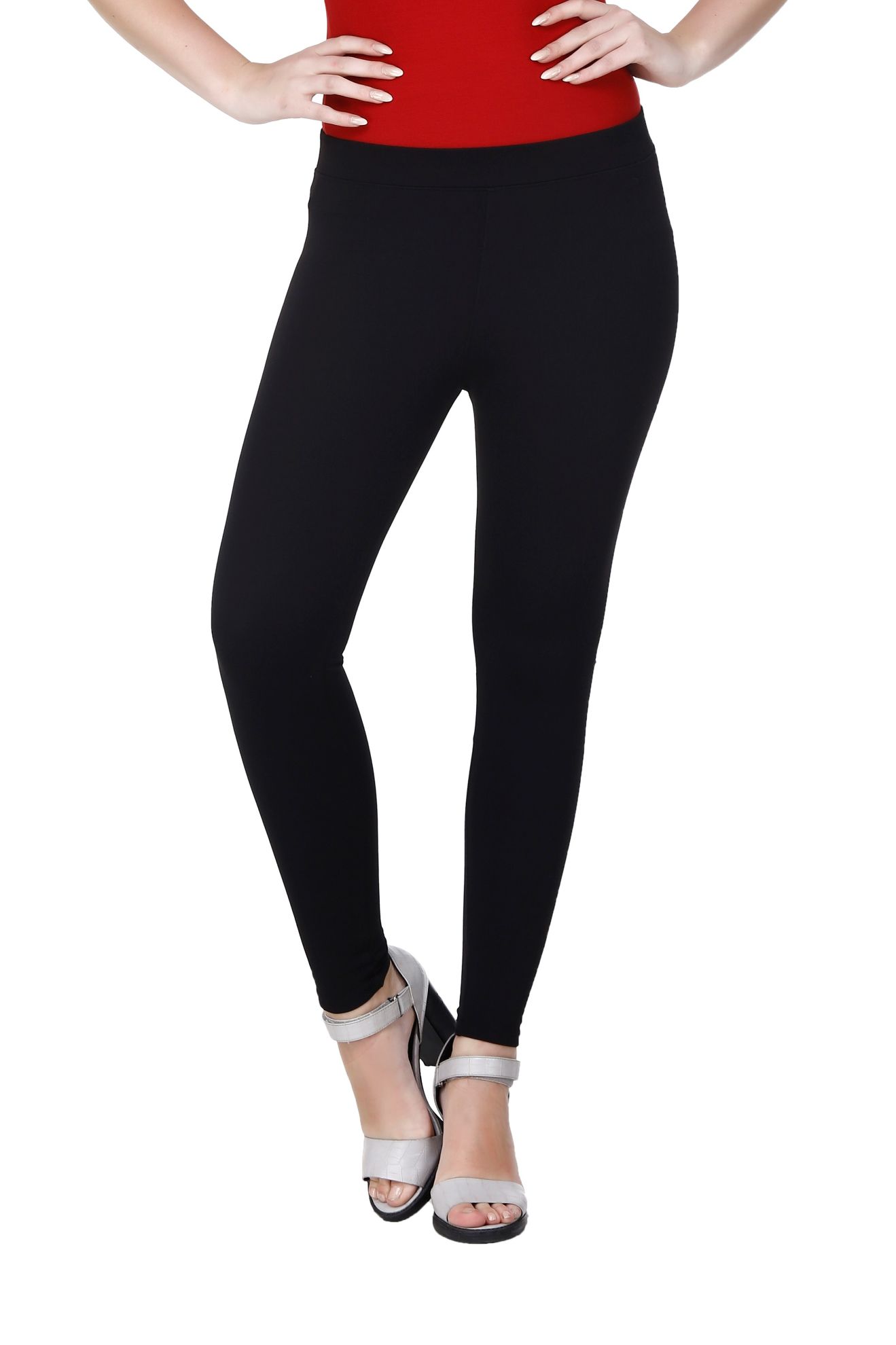 Buy online Blue Plain Cotton Spandex Leggings from Capris & Leggings for  Women by Frenchtrendz for ₹849 at 66% off | 2024 Limeroad.com