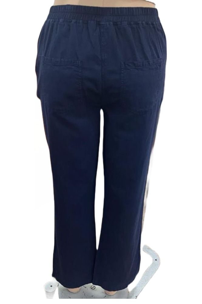 Picture of Frenchtrendz Women's Navy Slit Pant