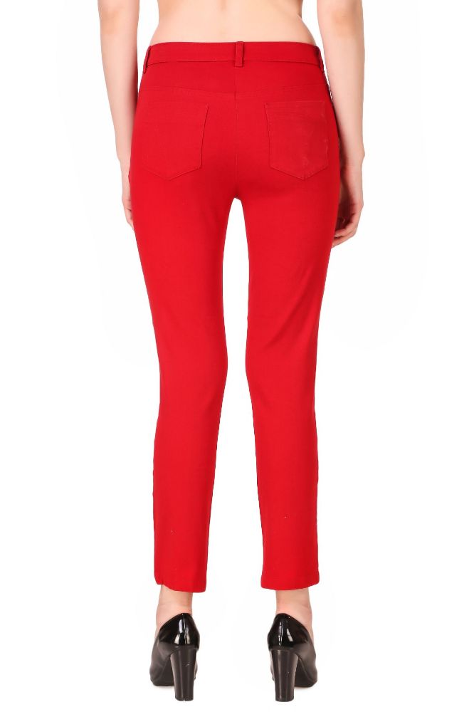Picture of Frenchtrendz Women's Red Pant