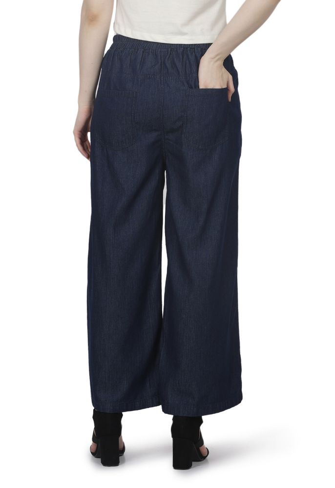 Picture of Frenchtrendz Women's Tencel Denim Palazzos