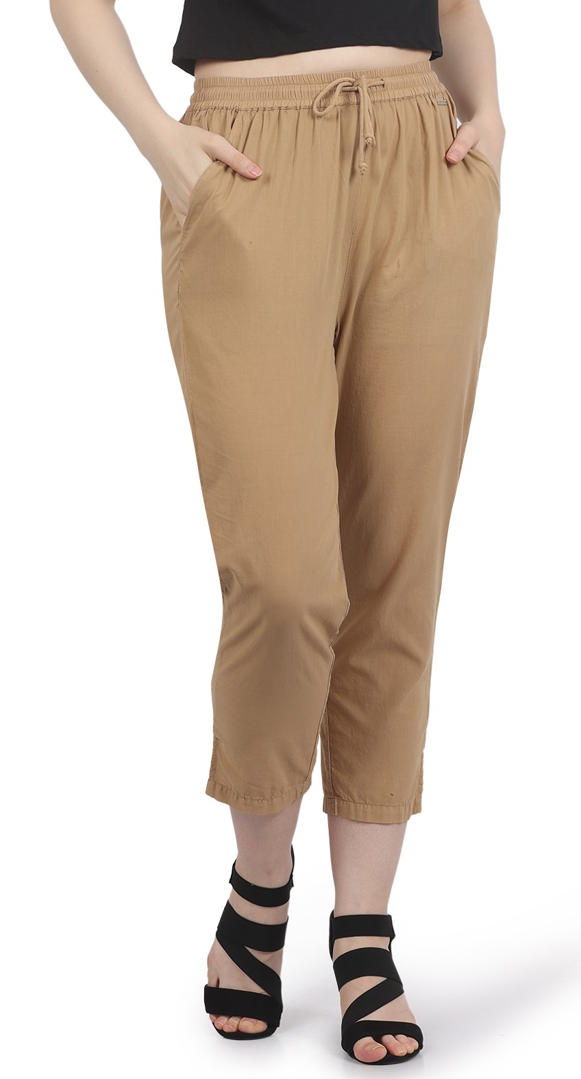 Trendyol Trousers and Pants  Buy Trendyol Womens Ankle Brown Pants Online   Nykaa Fashion