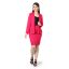 Picture of Frenchtrendz Women's Rayon Poly Pleated Swe pink Blazer And Skirt Set