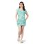 Picture of Frenchtrendz Viscose Lycra Turq A-Line Printed Dress