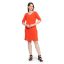 Picture of Frenchtrendz Women's Back Lace Designer Neck A-Line Knee Length Orange Dress